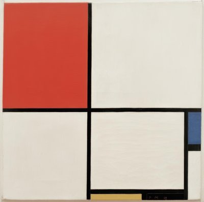 Composition No. III; Composition with Red, Blue, Yellow, and Black by Piet Mondrian